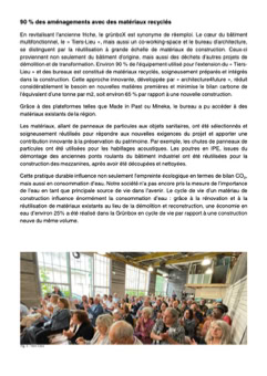 Article sur le projet de GrünboX à Vienne dans les anciennes usines Crétin.