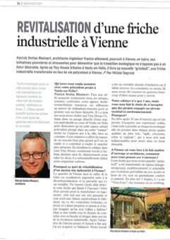 Article sur la revitalisation d'une friche industrielle à Vienne.