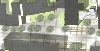 Plan des espaces extérieurs.