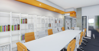 View of the meeting room.