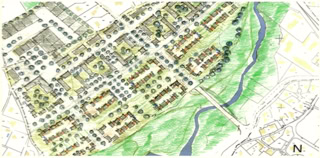 Hand-drawn floor plan.