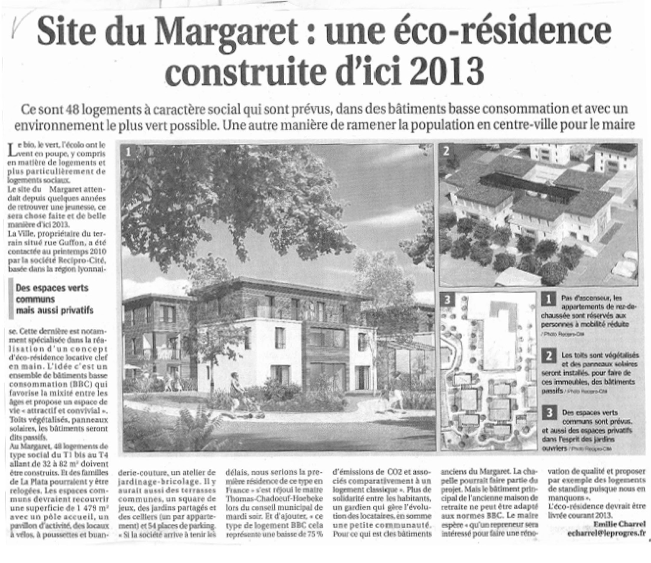 Article sur une éco-résidence.