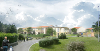 Perspective extérieure du projet. 