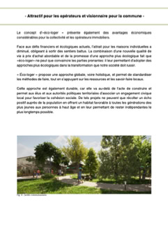 Communiqué de presse sur le projet éco-loger. 