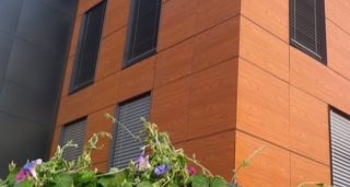 Facade of the project.