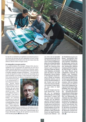 Article sur un dialogue entre un architecture urbaniste et un agent de la chambre des métiers.